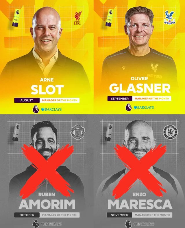 开云app下载-瓜帅塔帅本赛季还未拿过！此前2个月最佳主帅均下课 12月是埃梅里